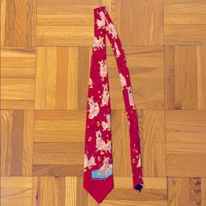 Gold City Handmade Silk Neck Tie - NSFW Lover Pigs